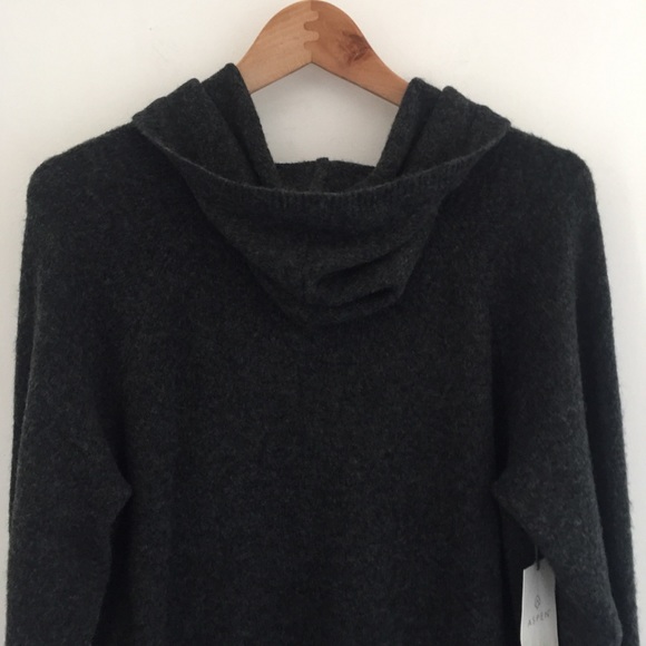 ASPEN Wool Blend Hooded Sweater Sz L - Picture 6 of 7